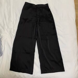 Urban Outfitters Black Silk Pants